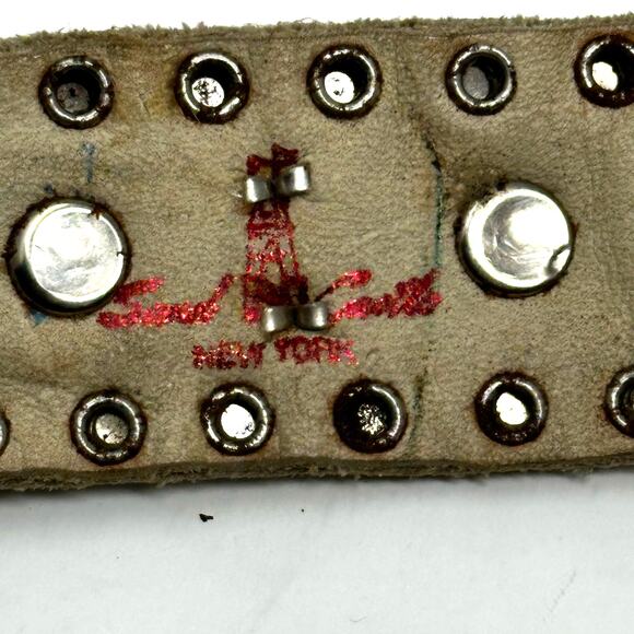 Sand Castle New York Leather Jewel Embellished Belt